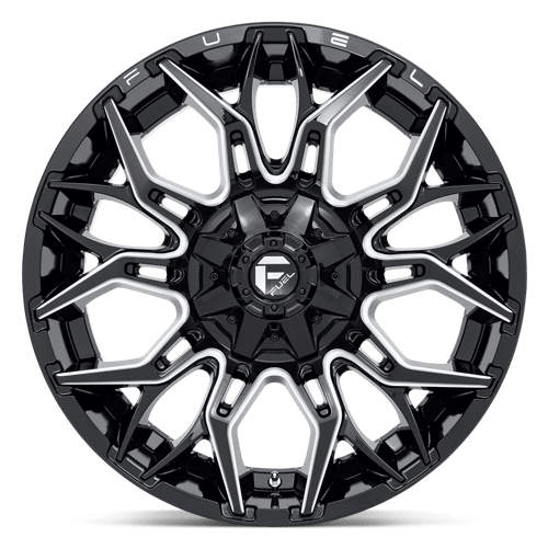 Fuel D769 Twitch Glossy Black Milled 1-Piece Wheels