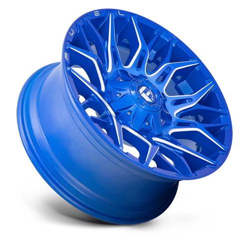 Fuel D770 Twitch Anodized Blue Milled 1-Piece Wheels