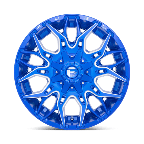 Fuel D770 Twitch Anodized Blue Milled 1-Piece Wheels