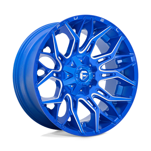 Fuel D770 Twitch Anodized Blue Milled 1-Piece Wheels