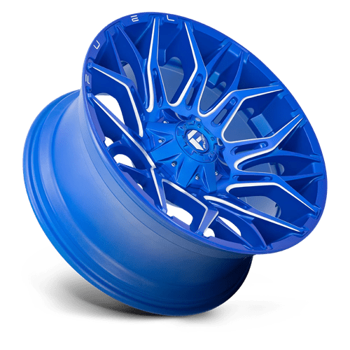 Fuel D770 Twitch Anodized Blue Milled 1-Piece Wheels