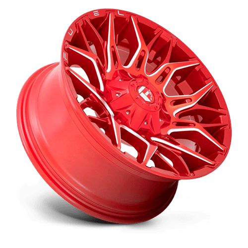 Fuel D771 Twitch Candy Red Milled 1-Piece Wheels