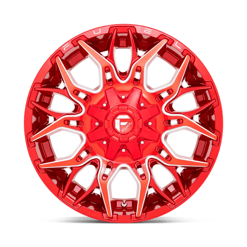 Fuel D771 Twitch Candy Red Milled 1-Piece Wheels