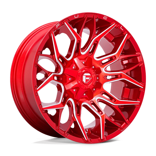 Fuel D771 Twitch Candy Red Milled 1-Piece Wheels