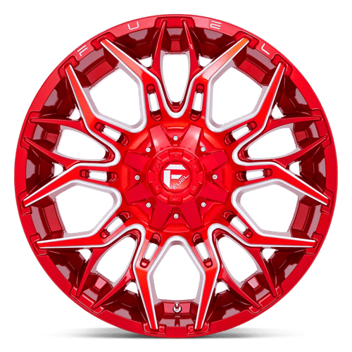 Fuel D771 Twitch Candy Red Milled 1-Piece Wheels