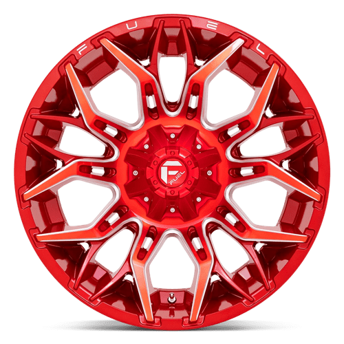 Fuel D771 Twitch Candy Red Milled 1-Piece Wheels