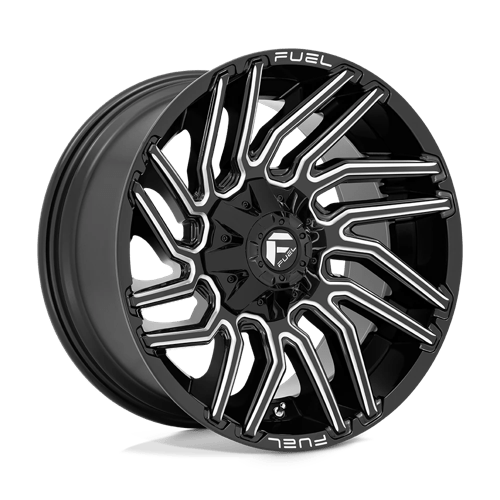 Fuel D773 Typhoon Gloss Black Milled 1-Piece Wheels