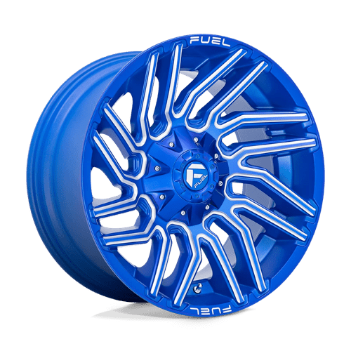 Fuel D774 Typhoon Anodized Blue Milled 1-Piece Wheels