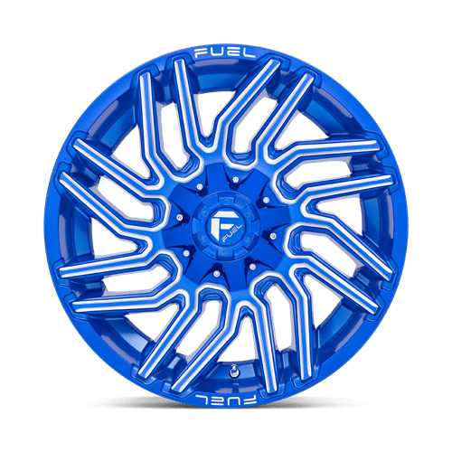 Fuel D774 Typhoon Anodized Blue Milled 1-Piece Wheels