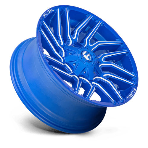 Fuel D774 Typhoon Anodized Blue Milled 1-Piece Wheels