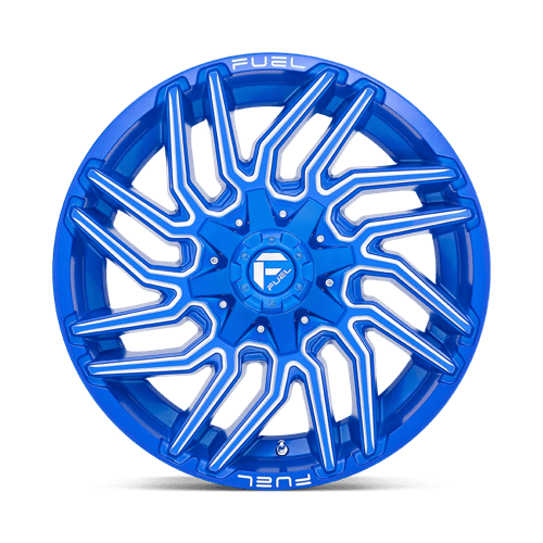 Fuel D774 Typhoon Anodized Blue Milled 1-Piece Wheels