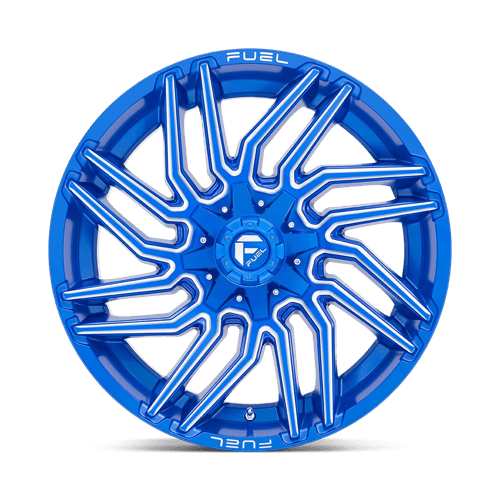 Fuel D774 Typhoon Anodized Blue Milled 1-Piece Wheels