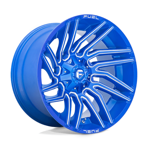 Fuel D774 Typhoon Anodized Blue Milled 1-Piece Wheels