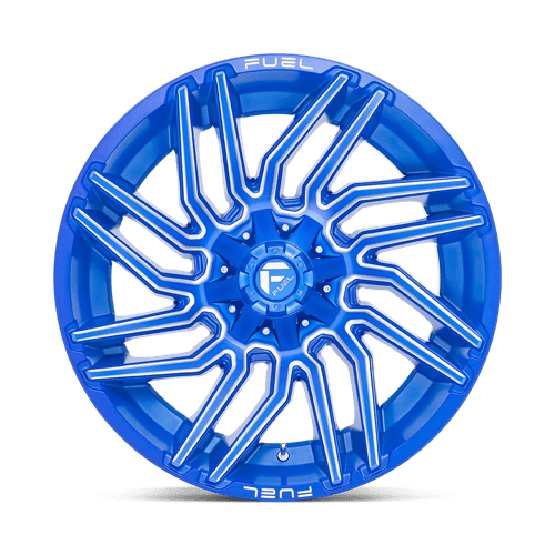 Fuel D774 Typhoon Anodized Blue Milled 1-Piece Wheels