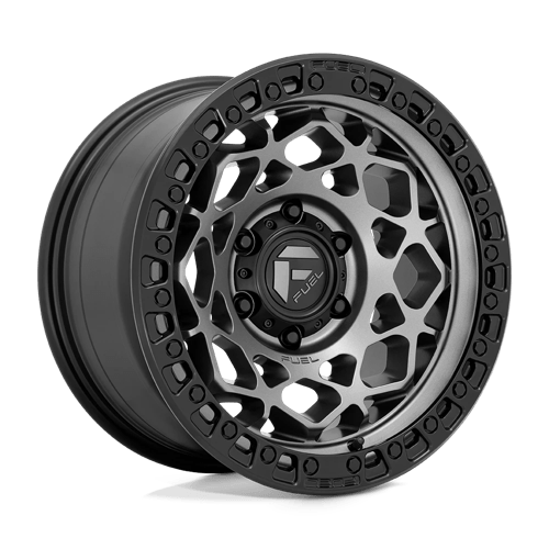 Fuel D784 Unit Gunmetal With Matte Black Ring 1-Piece Wheels