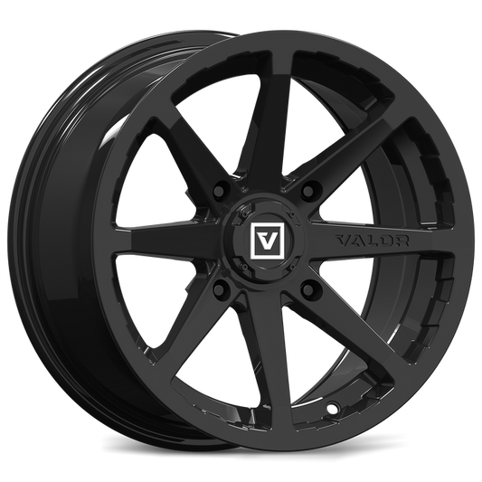 Valor Offroad V01 Gloss Black UTV Wheels