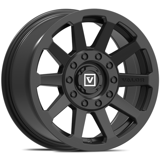 Valor Offroad V02 Satin Black UTV Wheels