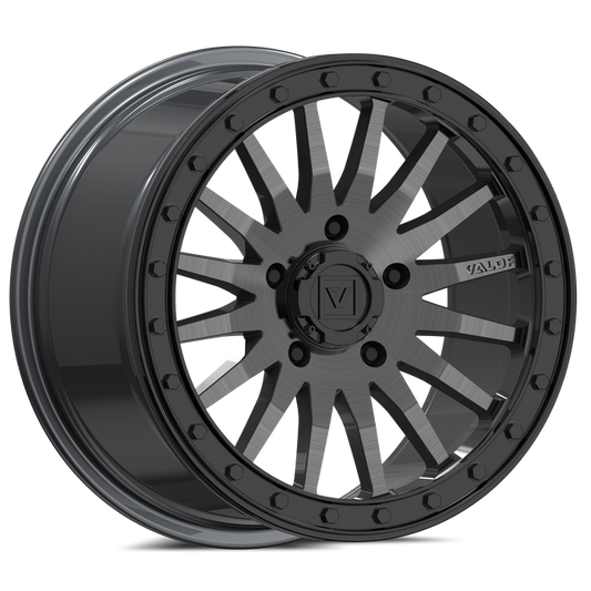 Valor Offroad V06 Beadlock Brushed Gunmetal UTV Wheels