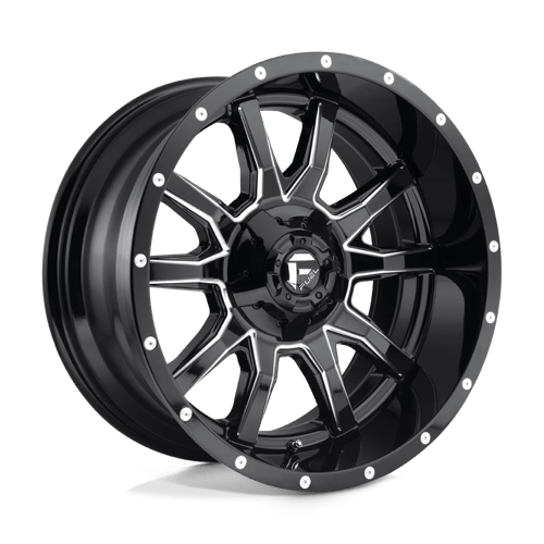 Fuel D627 Vandal Gloss Black Milled 1-Piece Wheels