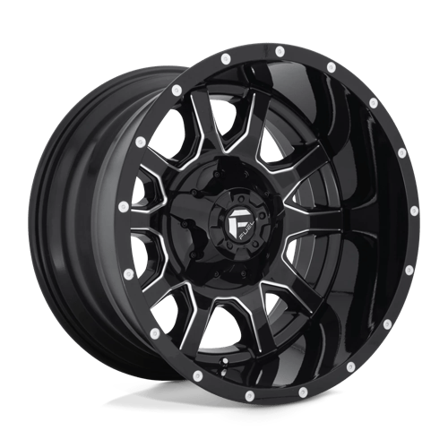 Fuel D627 Vandal Gloss Black Milled 1-Piece Wheels