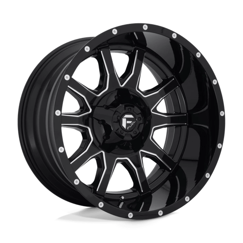 Fuel D627 Vandal Gloss Black Milled 1-Piece Wheels