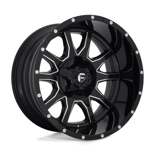 Fuel D627 Vandal Gloss Black Milled 1-Piece Wheels