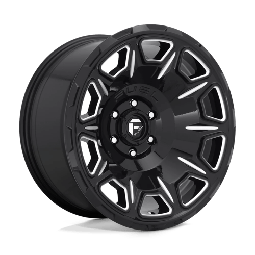 Fuel D688 Vengeance Gloss Black Milled 1-Piece Wheels