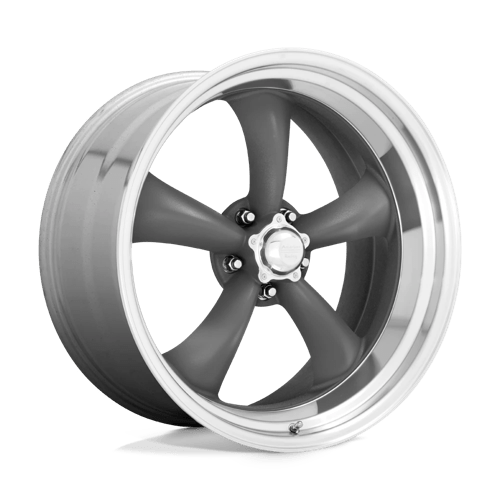 American Racing VN215 Classic Torq Thrust II Mag Gray Machined Lip Wheels