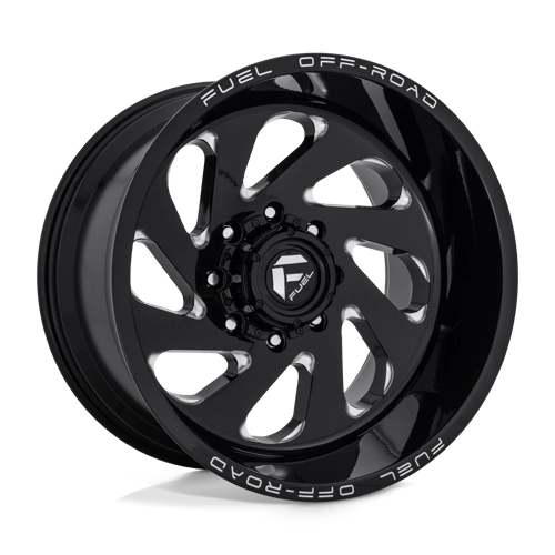 Fuel D637 Vortex Gloss Black Milled 1-Piece Wheels