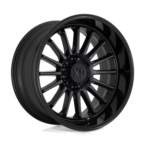 KMC XD857 Whiplash Gloss Black With Gray Tint Wheels