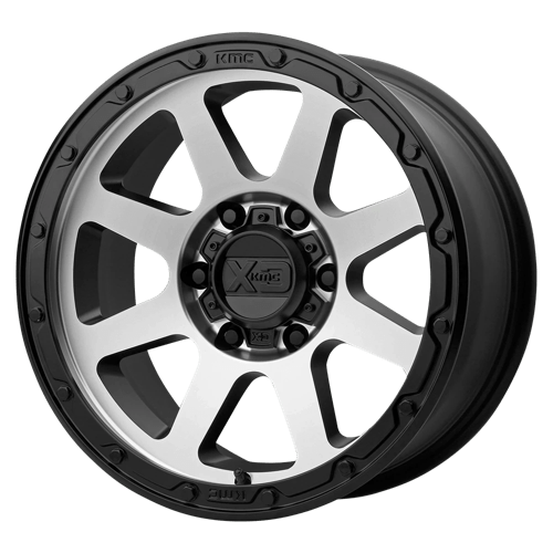 KMC XD134 Addict 2 Matte Black Machined Face Wheels