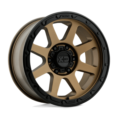 KMC XD134 Addict 2 Matte Bronze Matte Black Lip Wheels