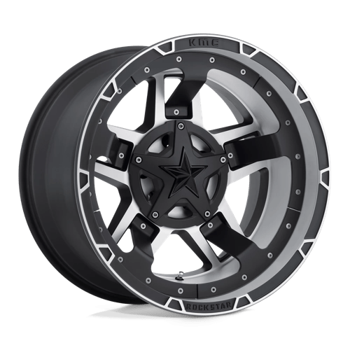 KMC XD827 Rockstar lll Matte Black Machined Wheels