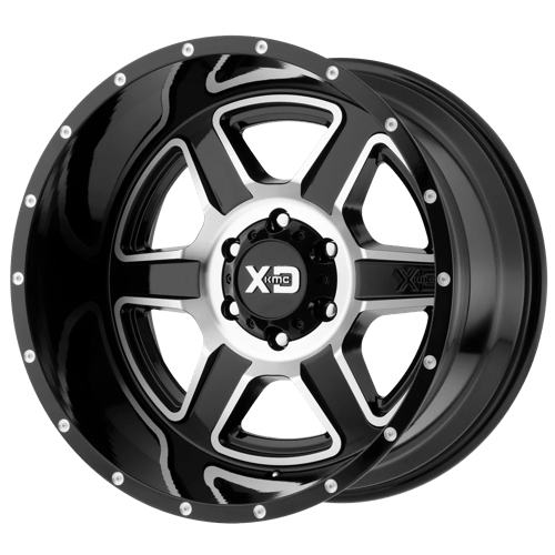 KMC XD832 Fusion Gloss Black Machined Wheels