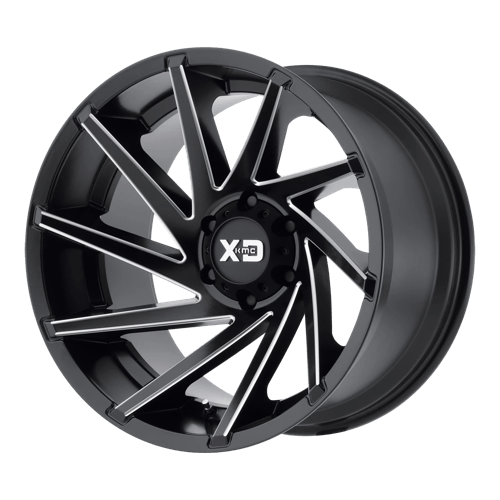 KMC XD834 Cyclone Satin Black Milled Wheels