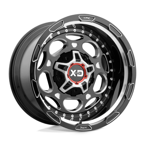 KMC XD837 Demodog Gloss Black Milled Wheels