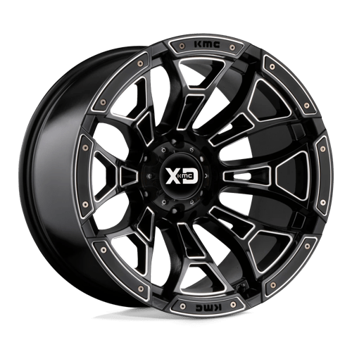 KMC XD841 Boneyard Gloss Black Milled Wheels