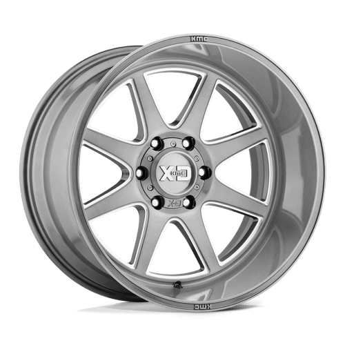 KMC XD844 Pike Titanium Brushed Milled Wheels