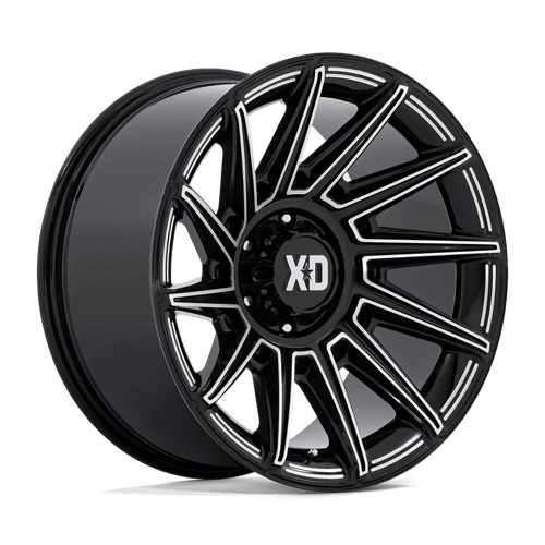 KMC XD867 Specter Gloss Black Milled Wheels