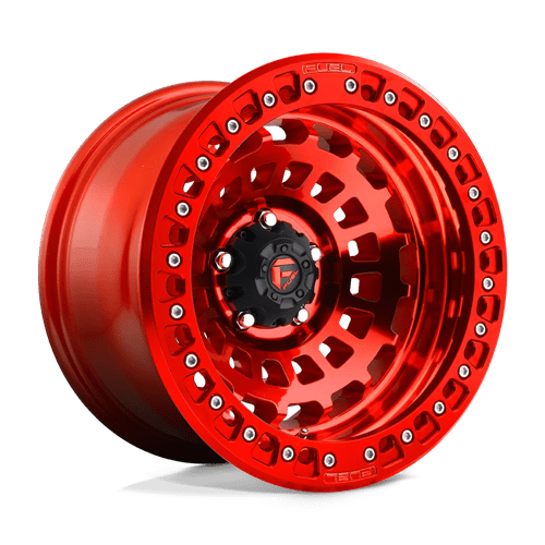 Fuel D100 Zephyr Beadlock Candy Red 1-Piece Wheels