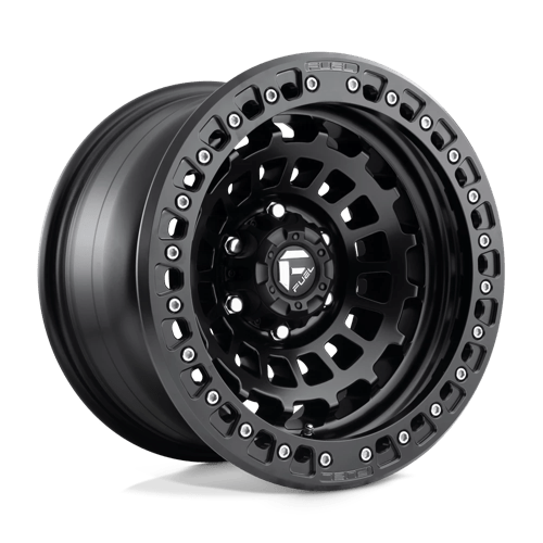 Fuel D101 Zephyr Beadlock Matte Black 1-Piece Wheels