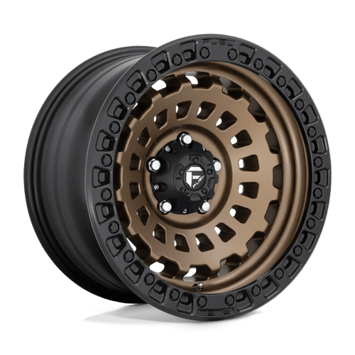 Fuel D634 Zephyr Matte Bronze Black Bead Ring 1-Piece Wheels