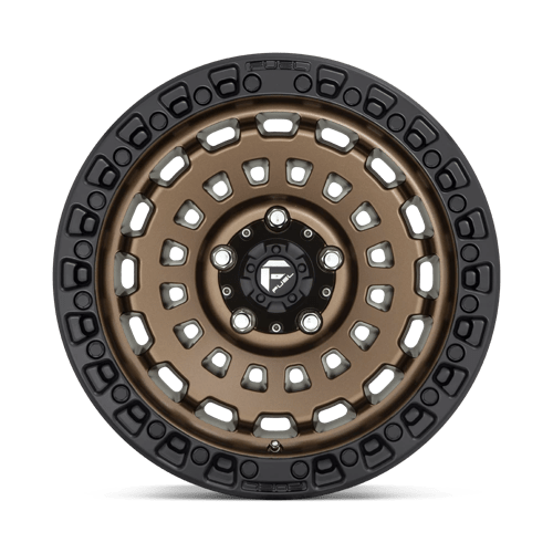 Fuel D634 Zephyr Matte Bronze Black Bead Ring 1-Piece Wheels