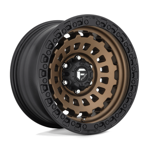 Fuel D634 Zephyr Matte Bronze Black Bead Ring 1-Piece Wheels