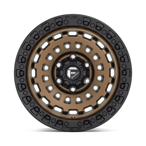 Fuel D634 Zephyr Matte Bronze Black Bead Ring 1-Piece Wheels