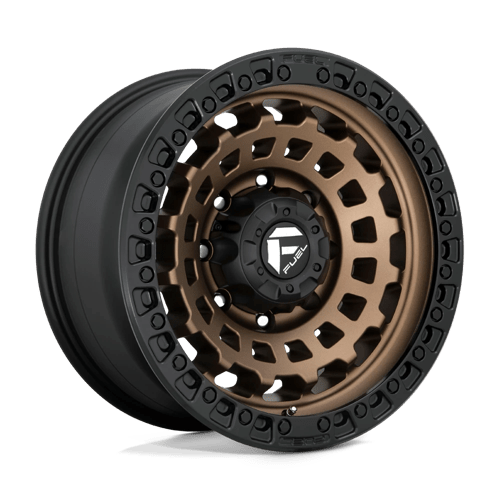 Fuel D634 Zephyr Matte Bronze Black Bead Ring 1-Piece Wheels