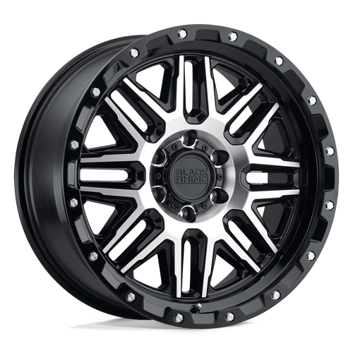 Black Rhino Alamo Gloss Black With Machined Face & Stainless Bolts Wheels