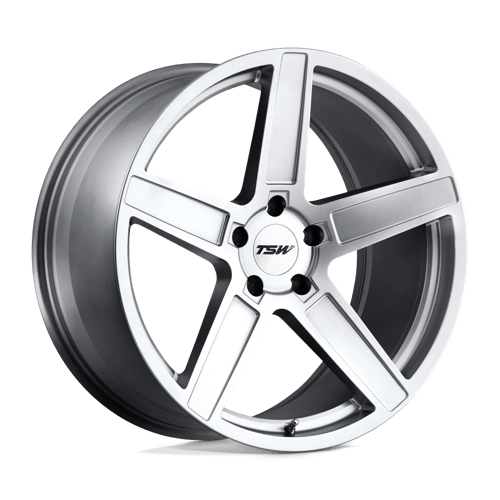 TSW Ascent Matte Titanium Silver Wheels