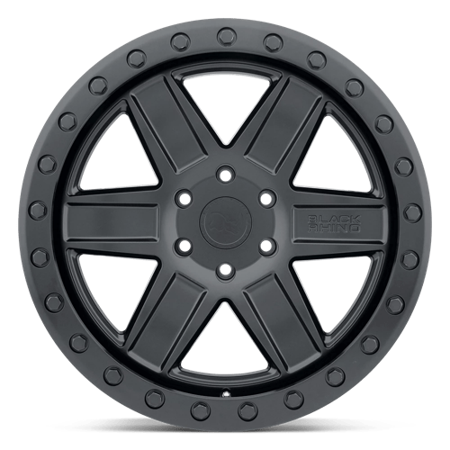 Black Rhino Attica Matte Black With Black Ring Wheels