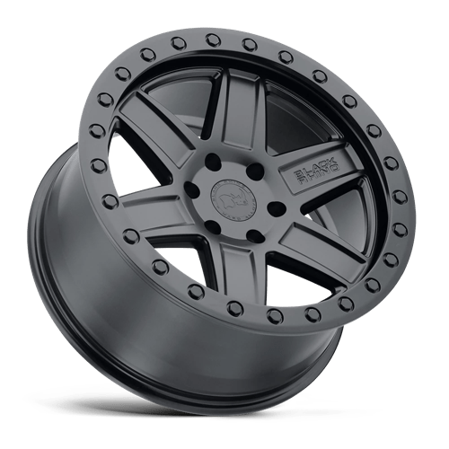 Black Rhino Attica Matte Black With Black Ring Wheels